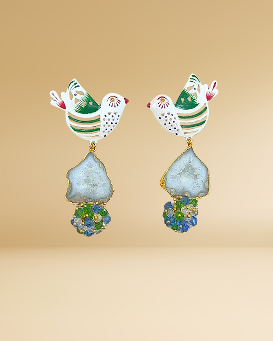 De Colores Pajaro Earrings