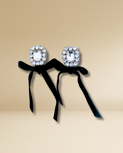 Glitzy Bow Earrings