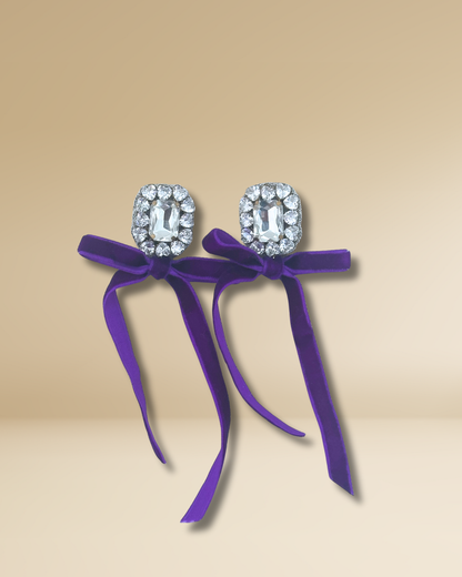 Glitzy Bow Earrings