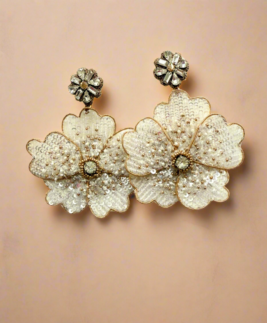 The Champagne Fleur Earrings