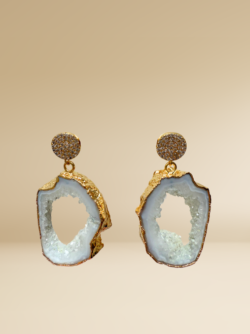 Crystal Hollow Earrings