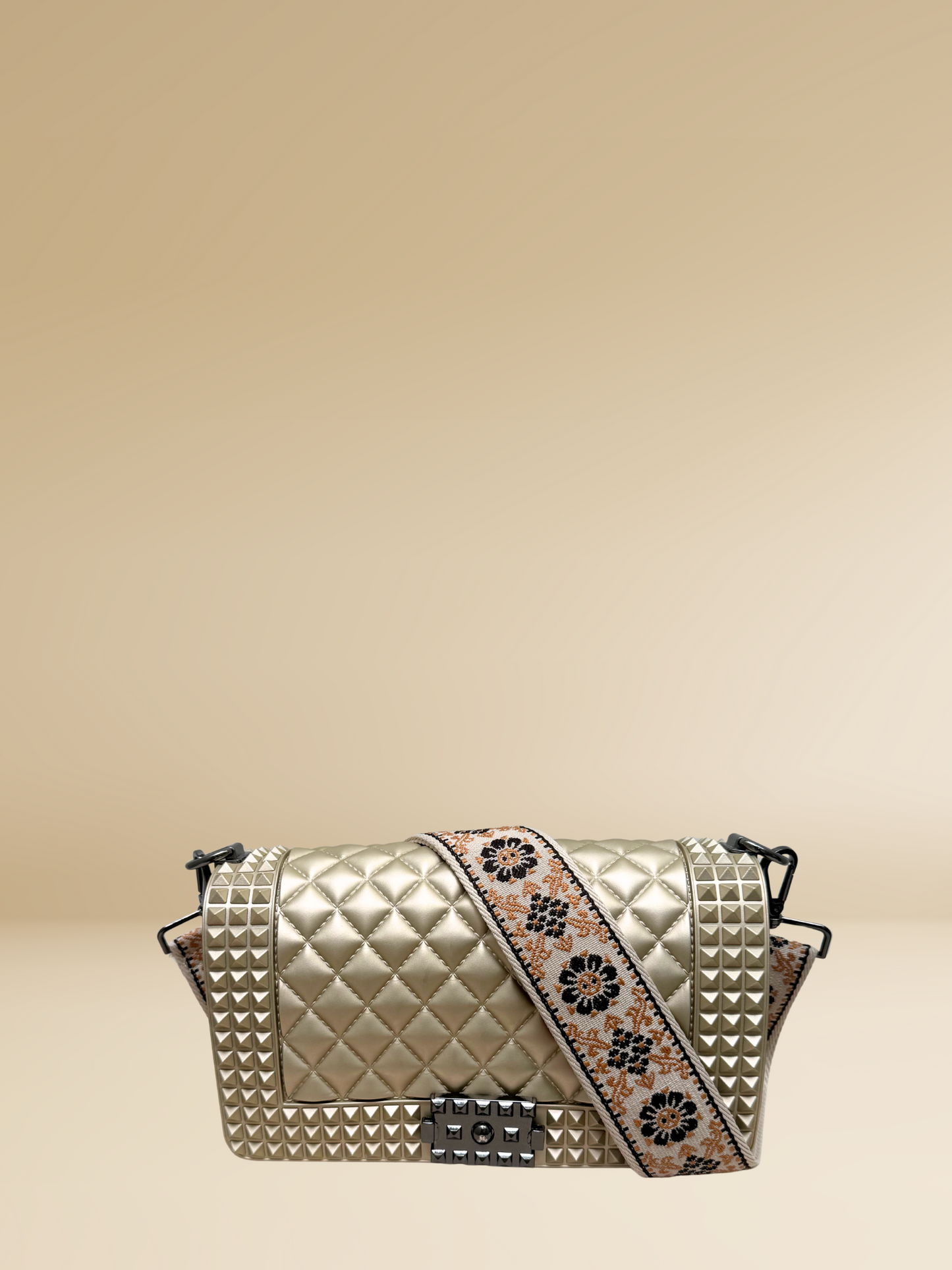 Quilted Jelly Bag-Champagne