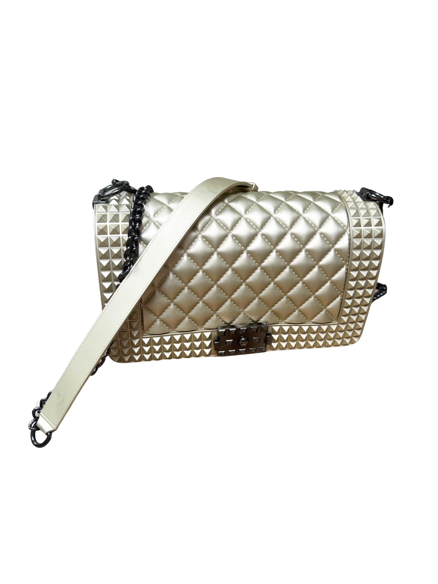 Quilted Jelly Bag-Champagne