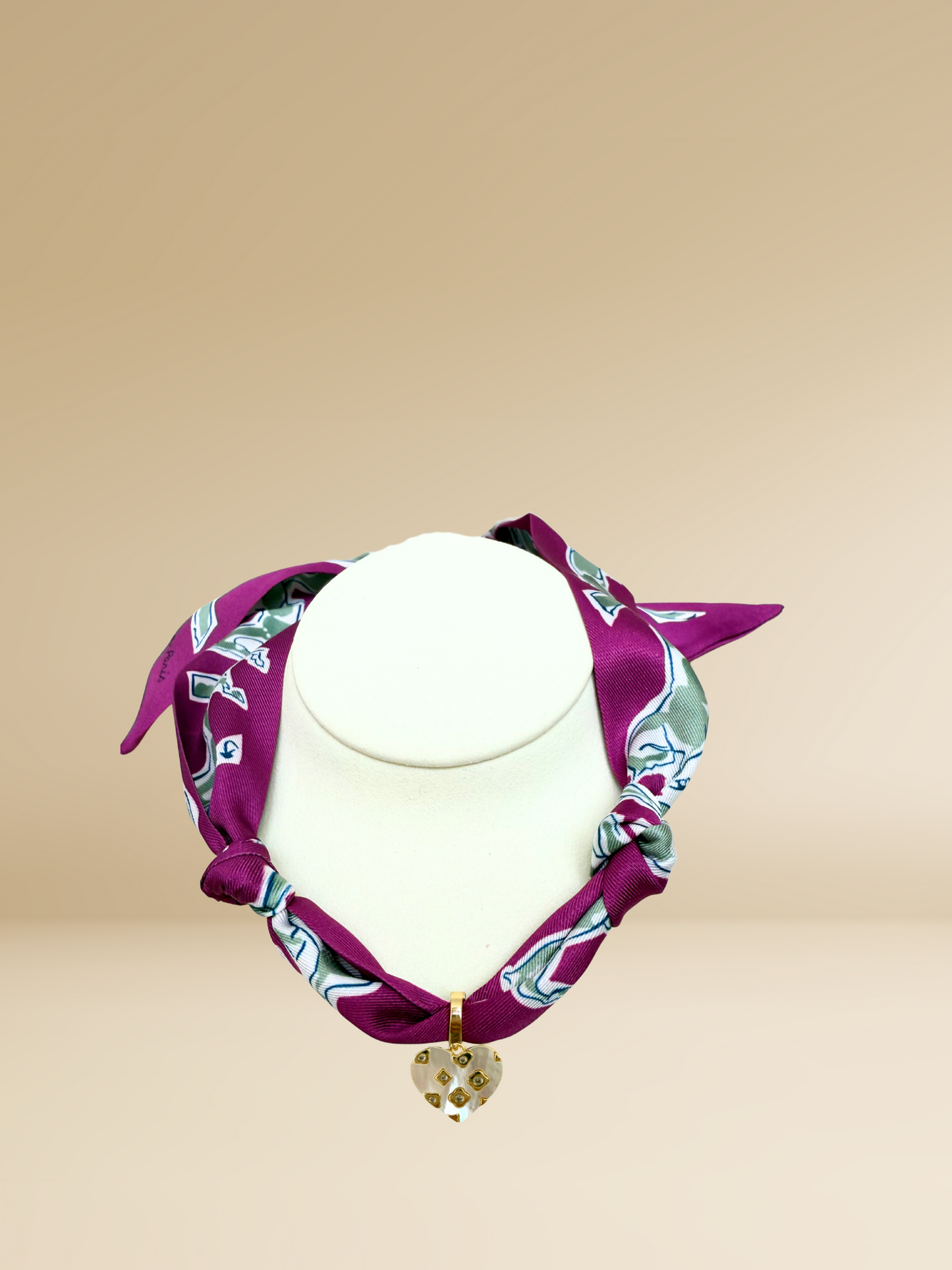 Cowtown Heart Scarf Necklace
