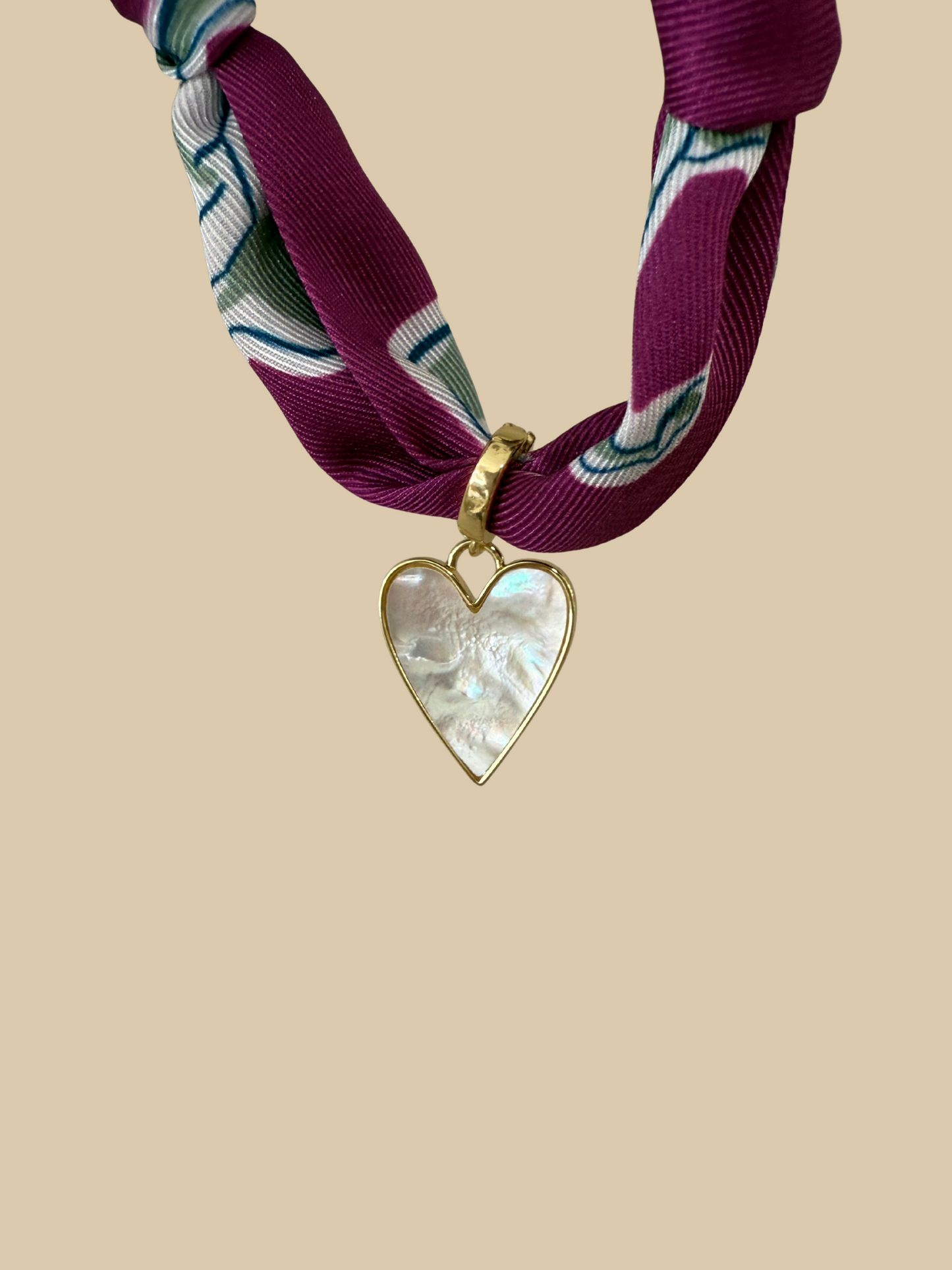 Cowtown Heart Scarf Necklace