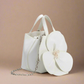 Monroe Flower Vegan Top Handle Bag