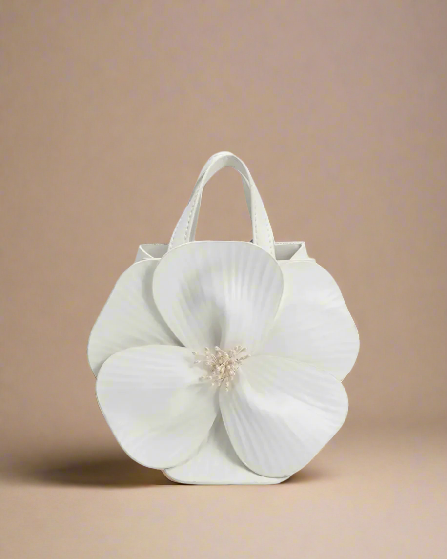 Monroe Flower Vegan Top Handle Bag