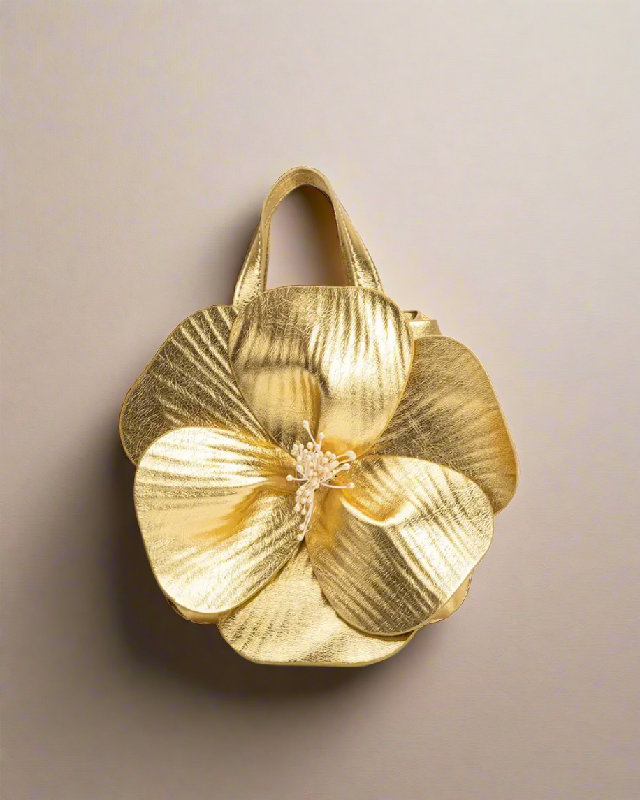 Monroe Flower Vegan Top Handle Bag