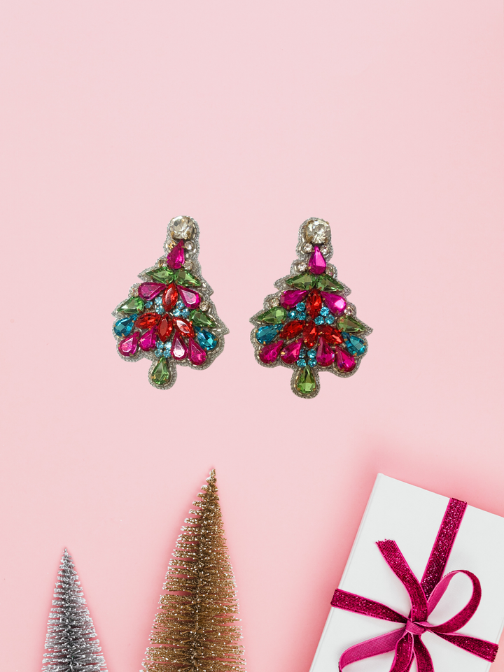 Pretty Little Christmas Tree Earrings