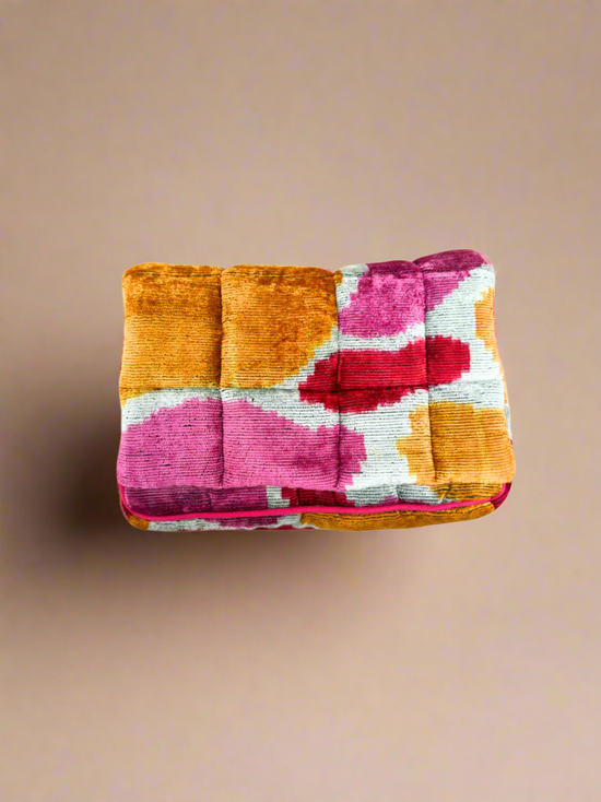 Silk Ikat Puff Purse