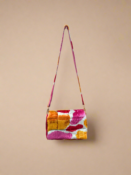 Silk Ikat Puff Purse