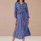 Waverly Cinnamon Striped Dress