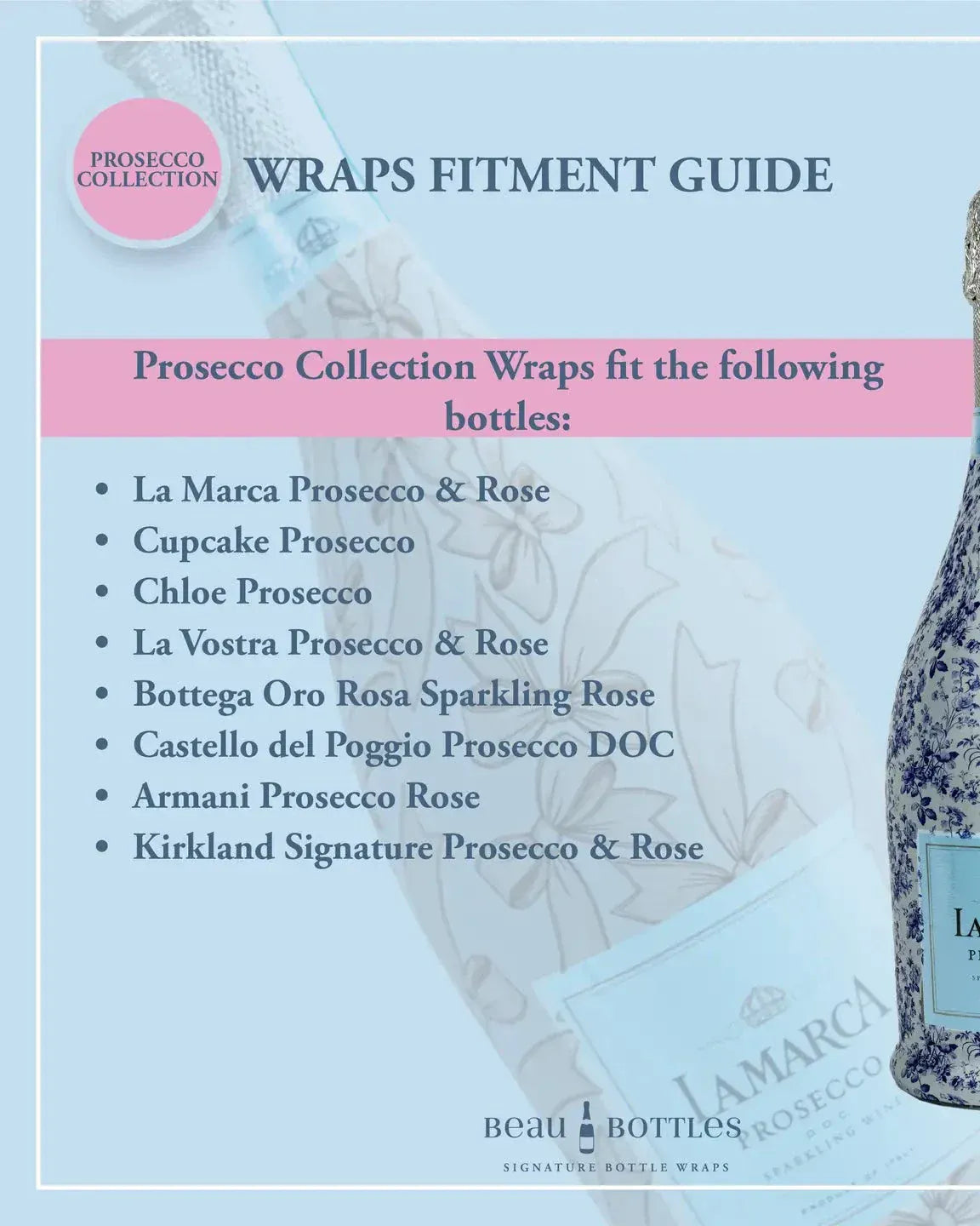 Mahjong Prosecco Bottle Wrap