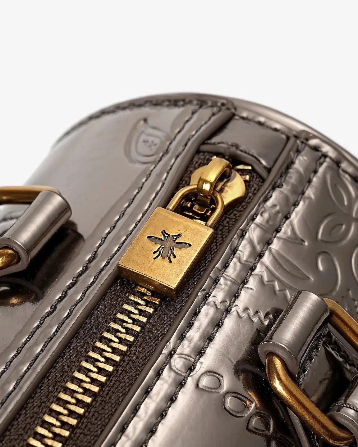 Mini Bronze Barrel Bag