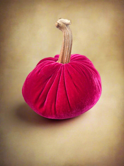 6" Velvet Pumpkin