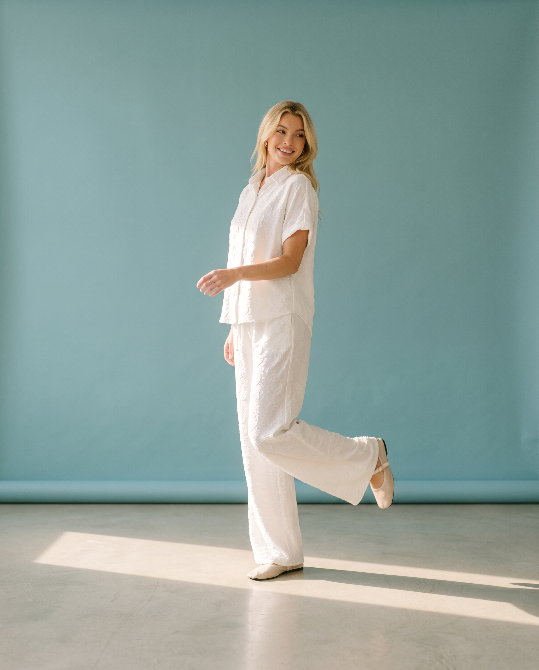 Breezy White Pants
