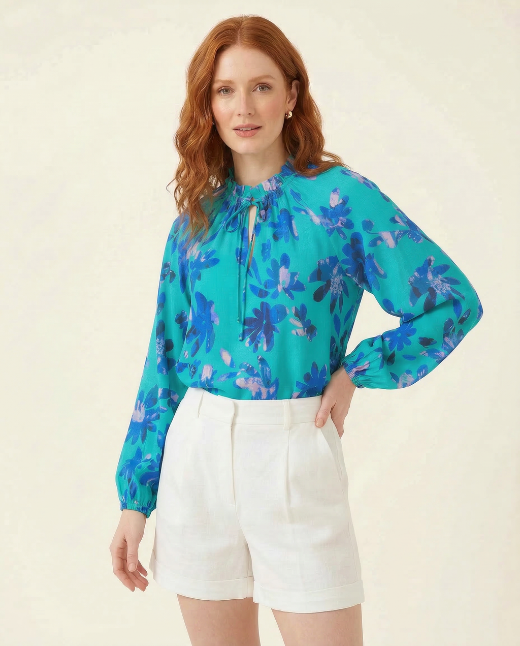 Marble Floral Top