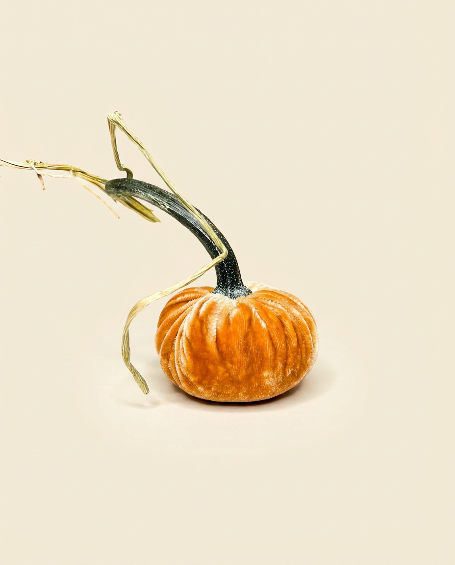 3” Velvet Pumpkin