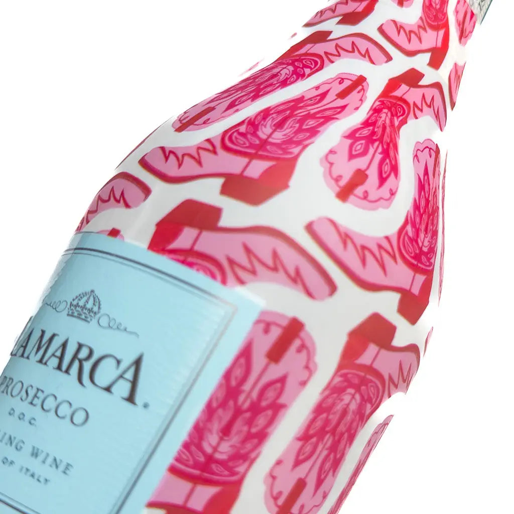 Cowgirl Mini Prosecco Bottle Wraps s/6
