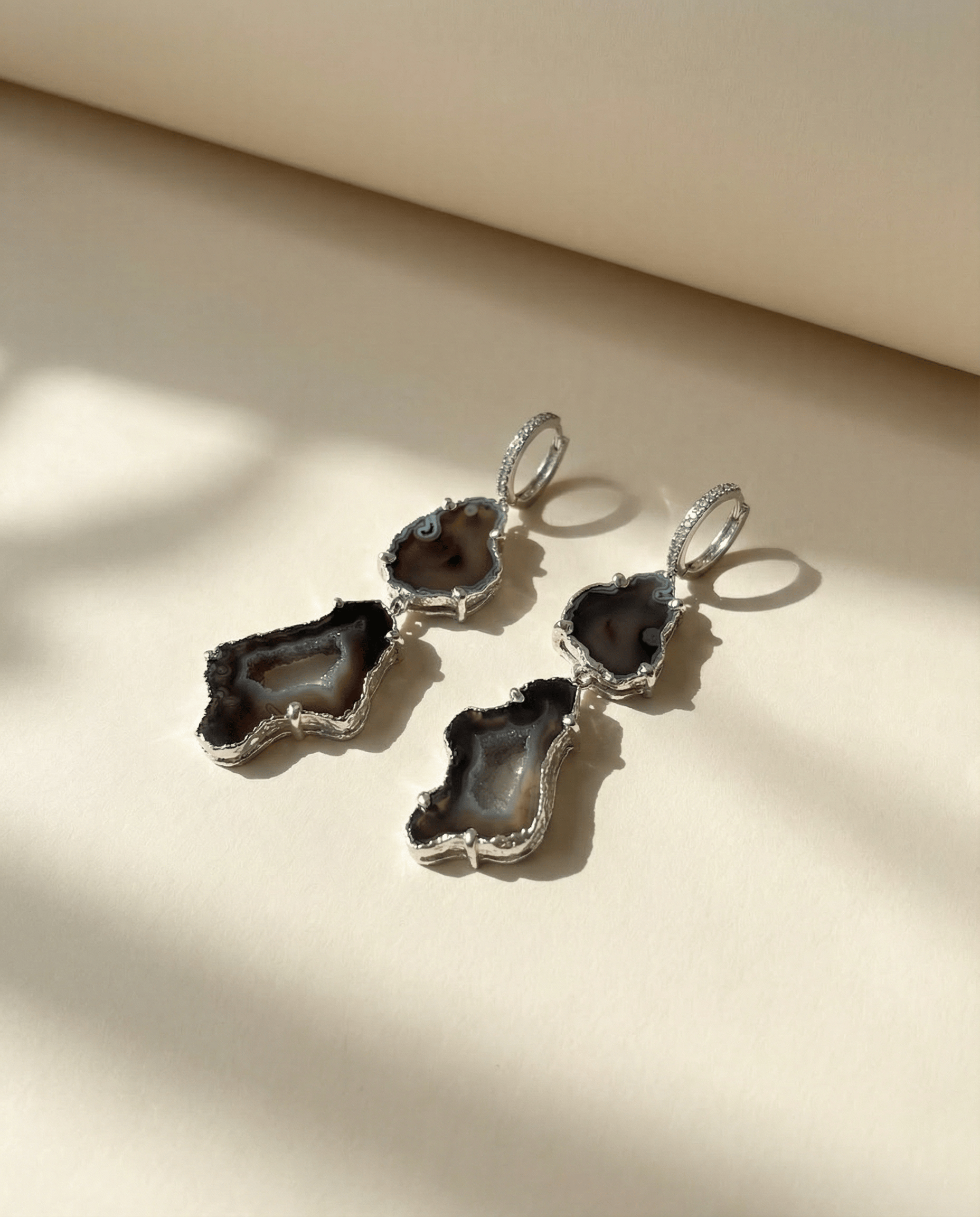 Stonecurrent Black Earrings
