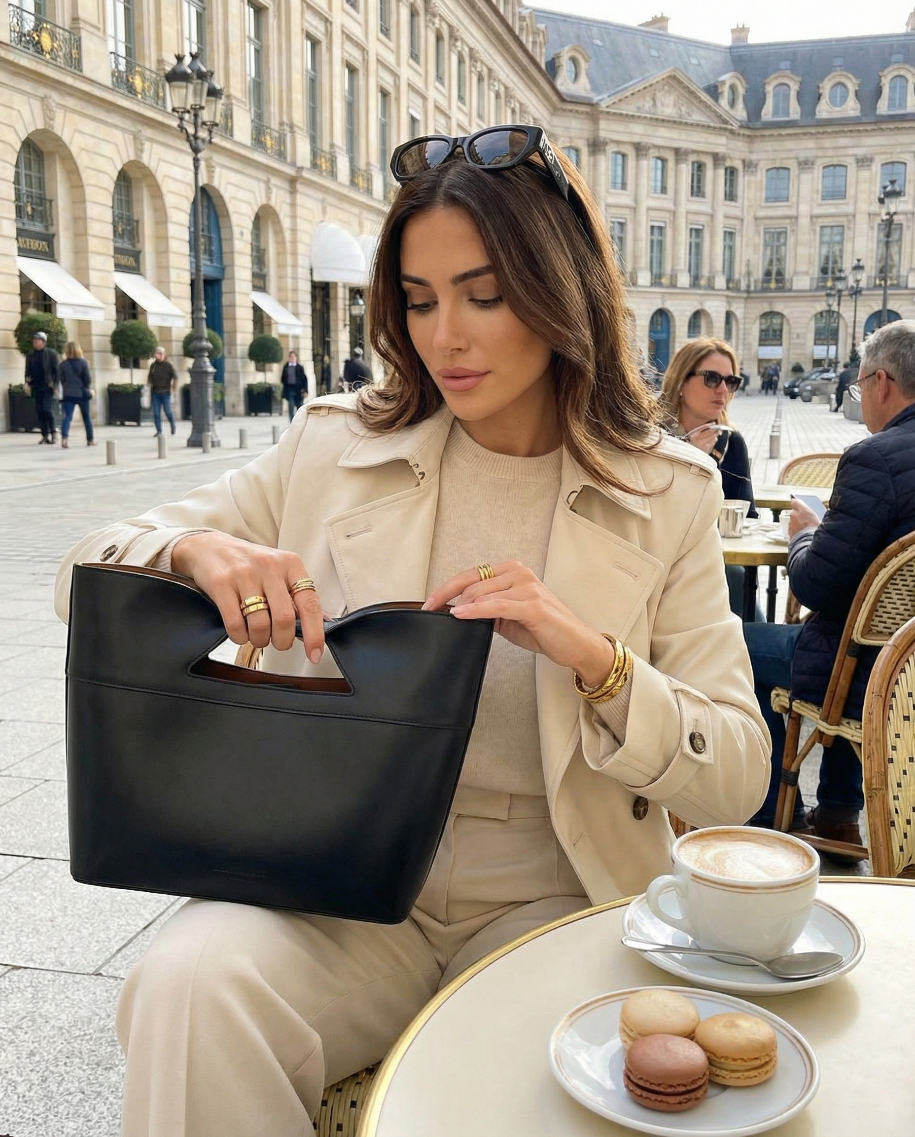 Jillian Black Tote Bag