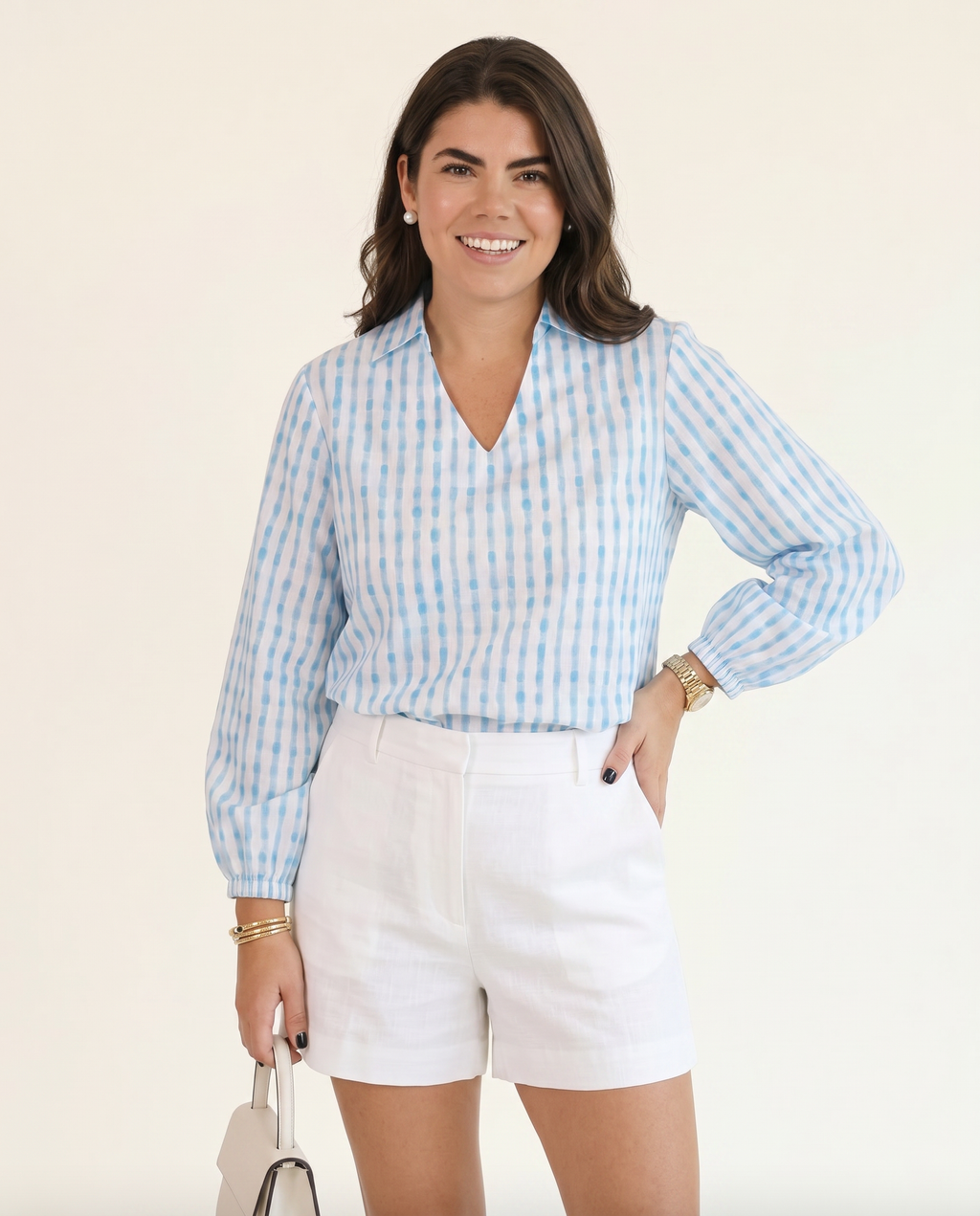 Seabreeze Gingham Top