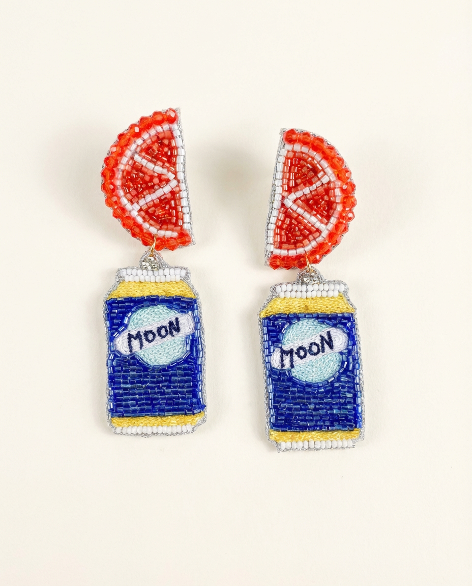 Luna Azul Beer Earrings