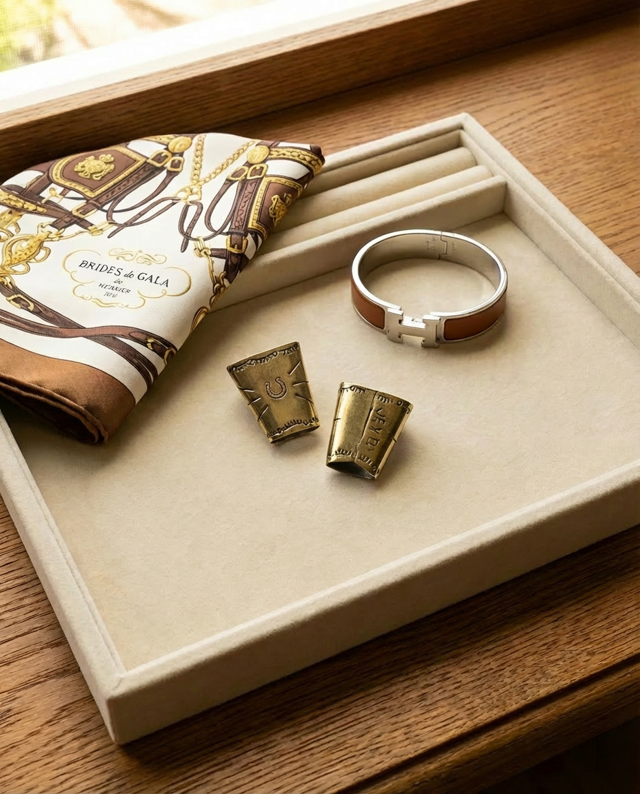 Brass Bolo Scarf Tie