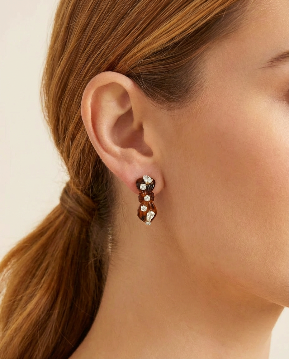 Medium Tortoise Knot Hoops