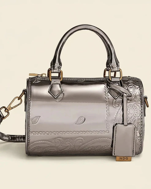 Mini Bronze Barrel Bag