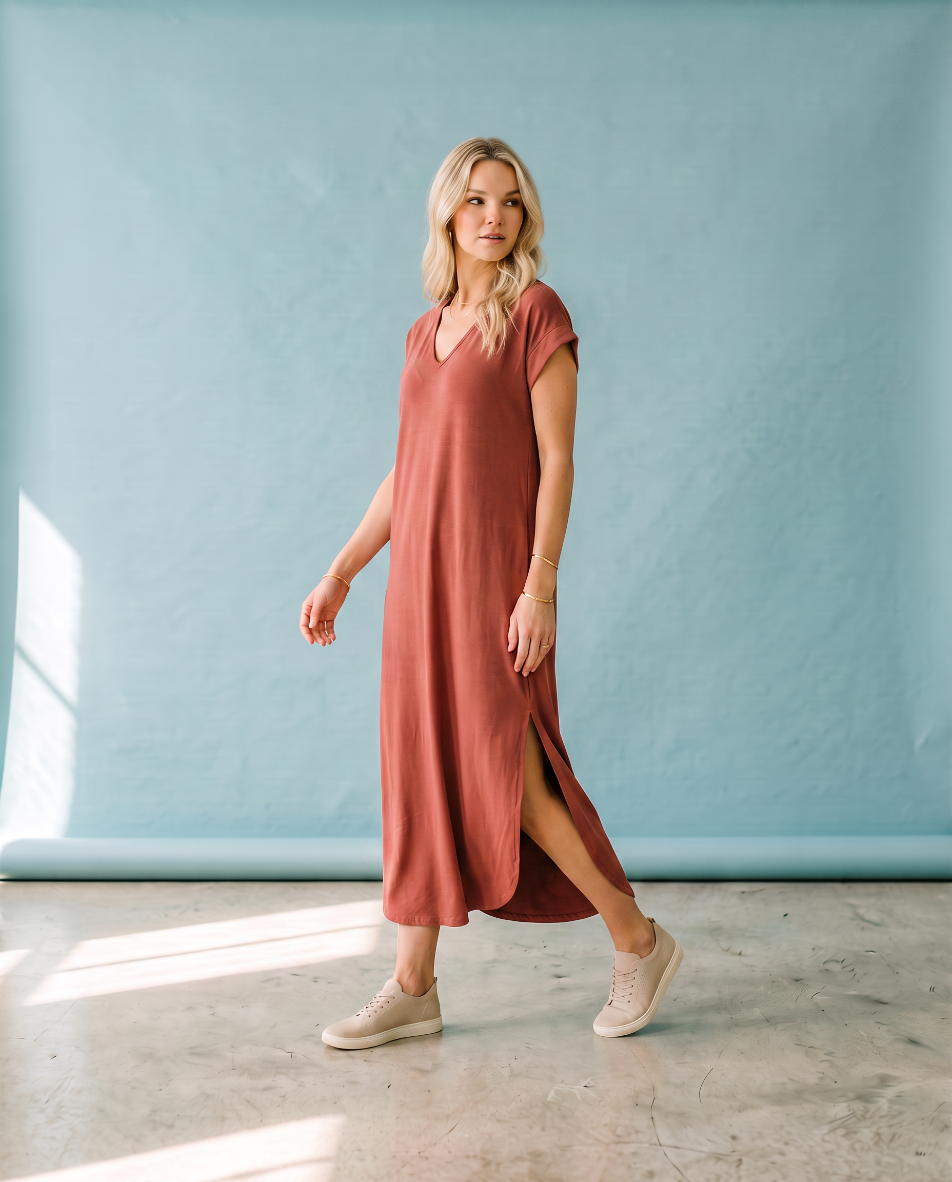 Marsala Butter-soft Dress