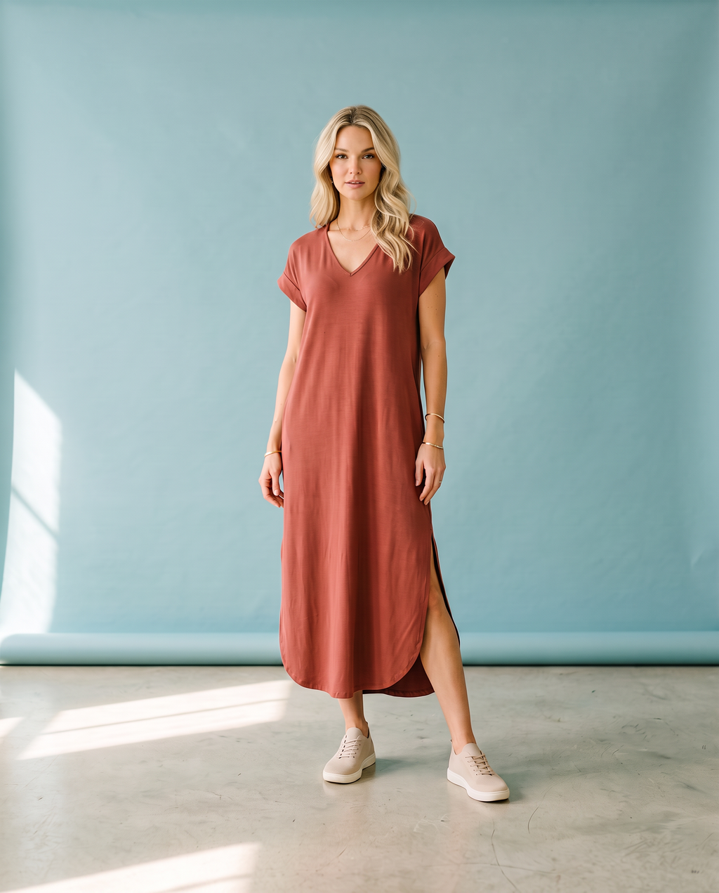Marsala Butter-soft Dress