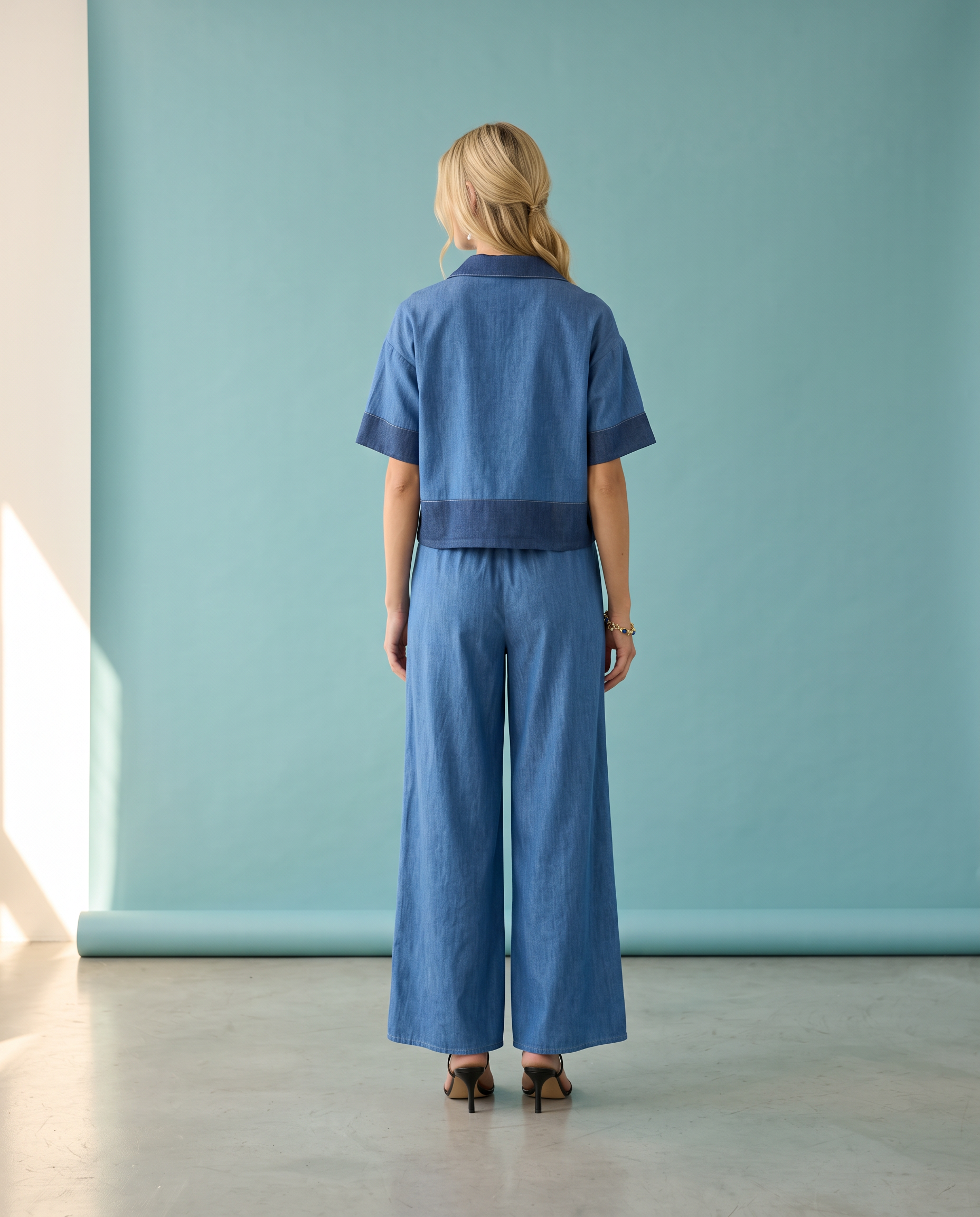 Roxy Chambray Top