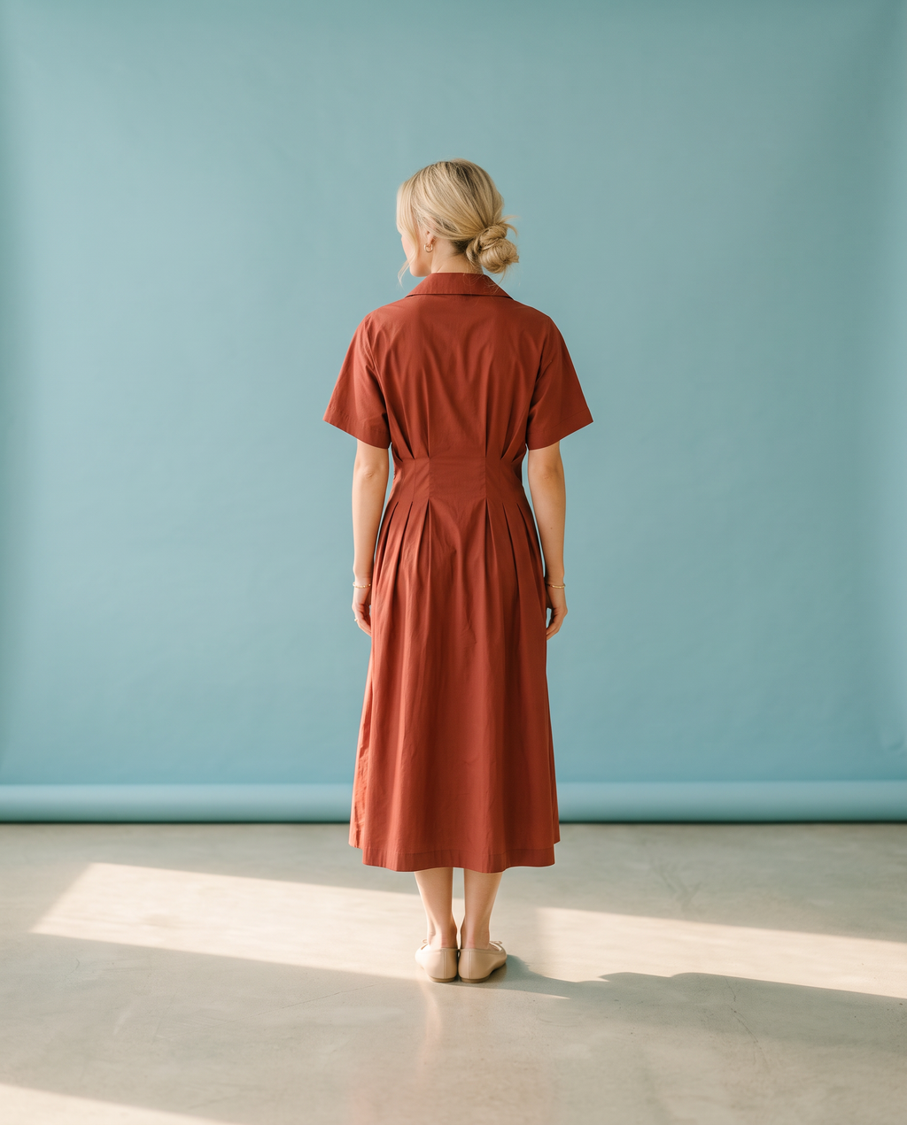 Hook ’Em Rust Cinch Dress