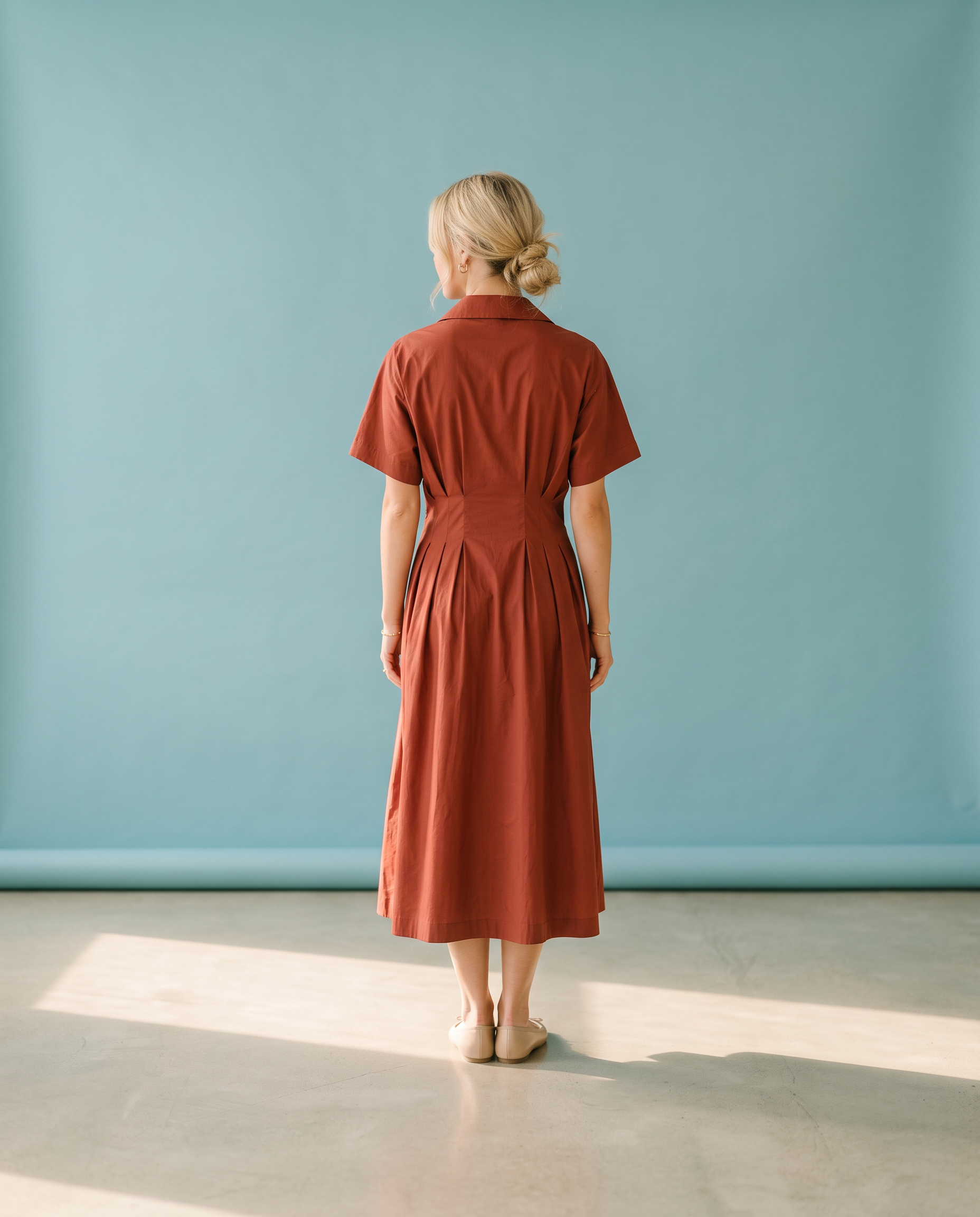 Hook ’Em Rust Cinch Dress