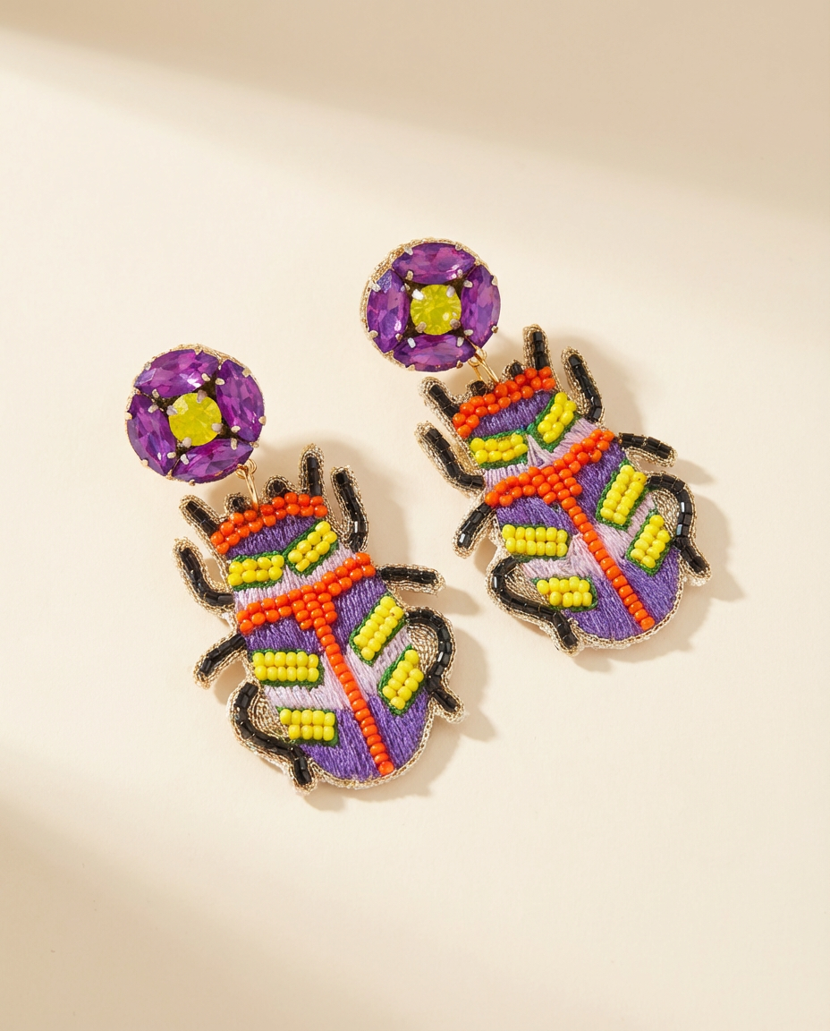 Retro Bug Earrings