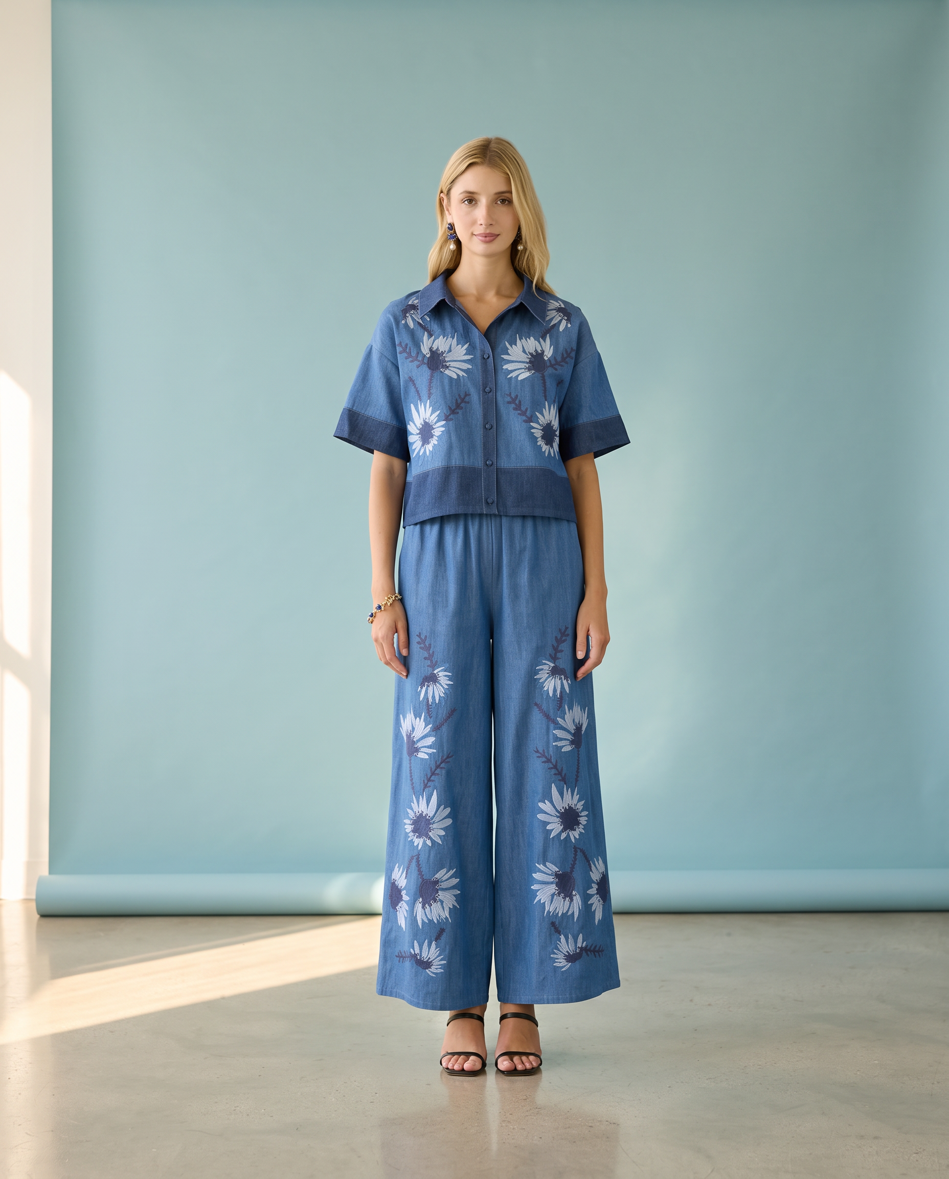 Geri Chambray Pants