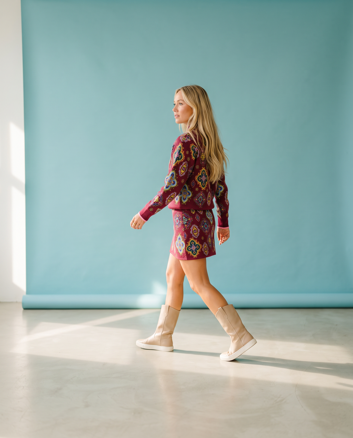 Red Tile Jake Skirt