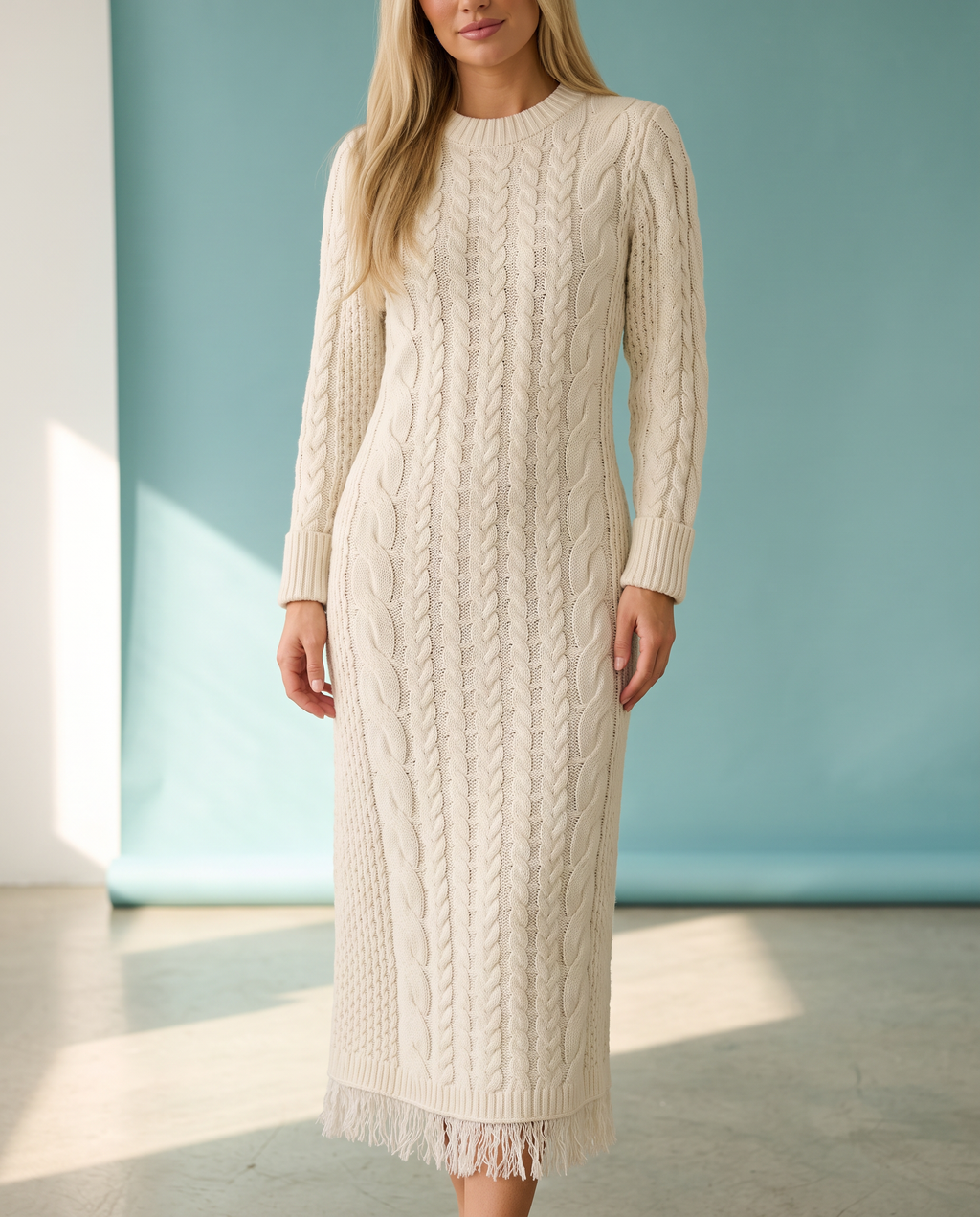 Dakota Cableknit Sweater Dress