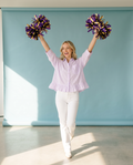 Purple & Proud Stripe Top