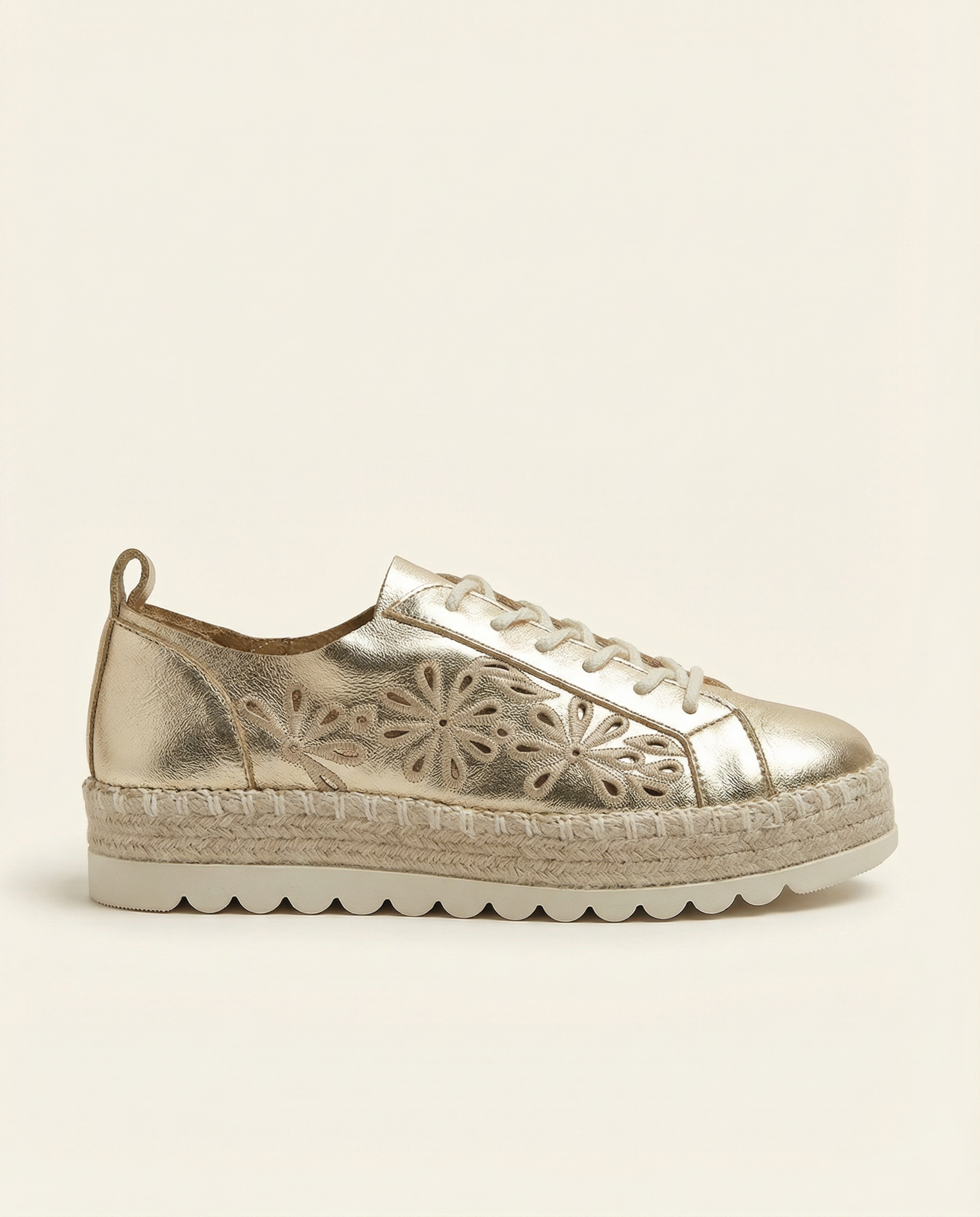 Gold Espadrille Sneakers