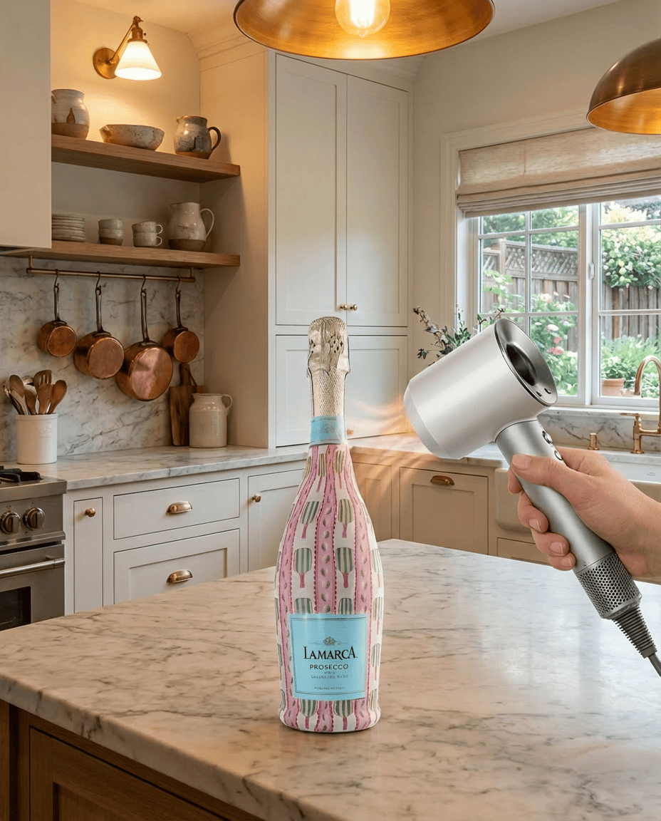 Dinks and Drinks Prosecco Bottle Wrap