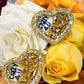 CRAZY 4 U Conversation Heart Studs