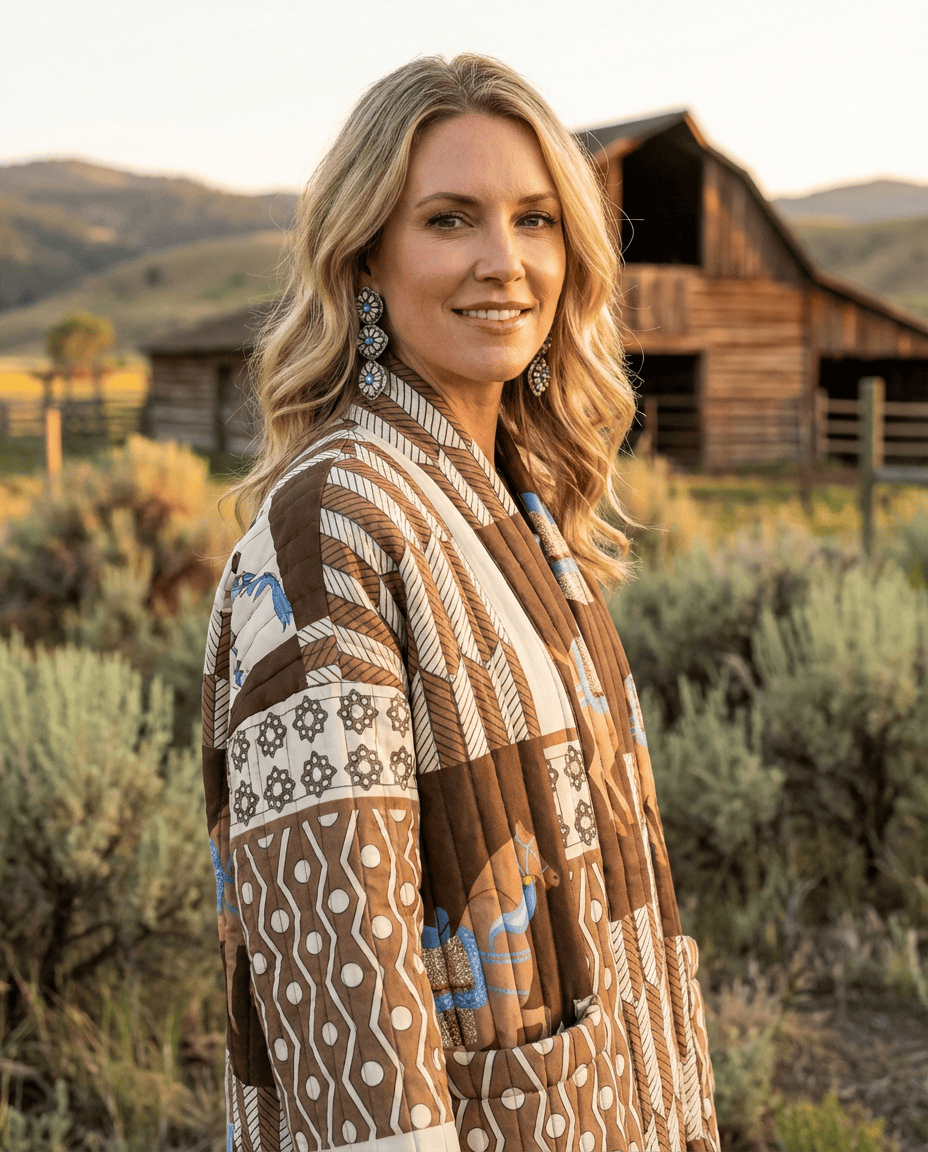 Saddle Serenade Kimono Jacket