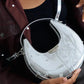 Silver Paisley Luna Bag