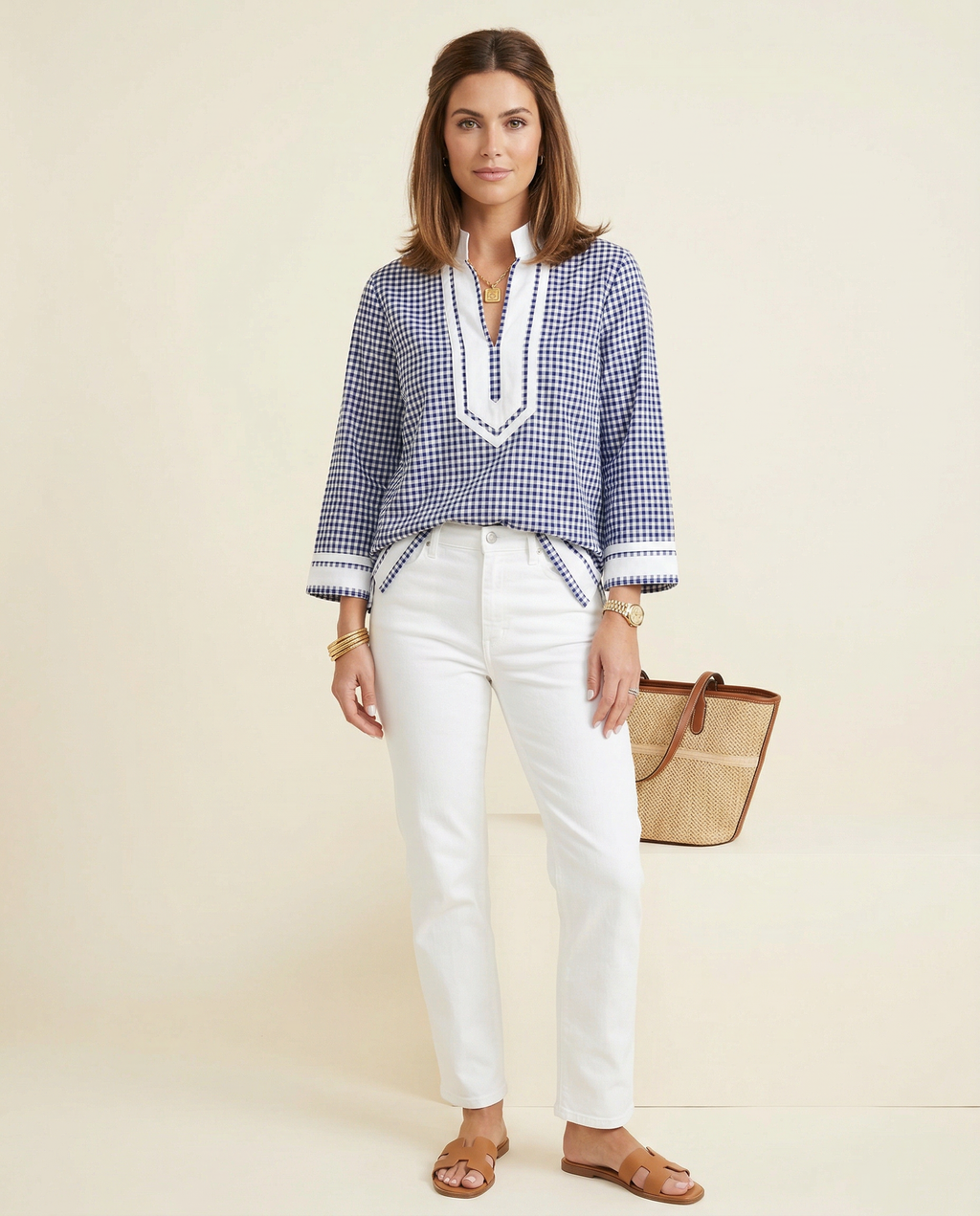 Gingham Picnic Top
