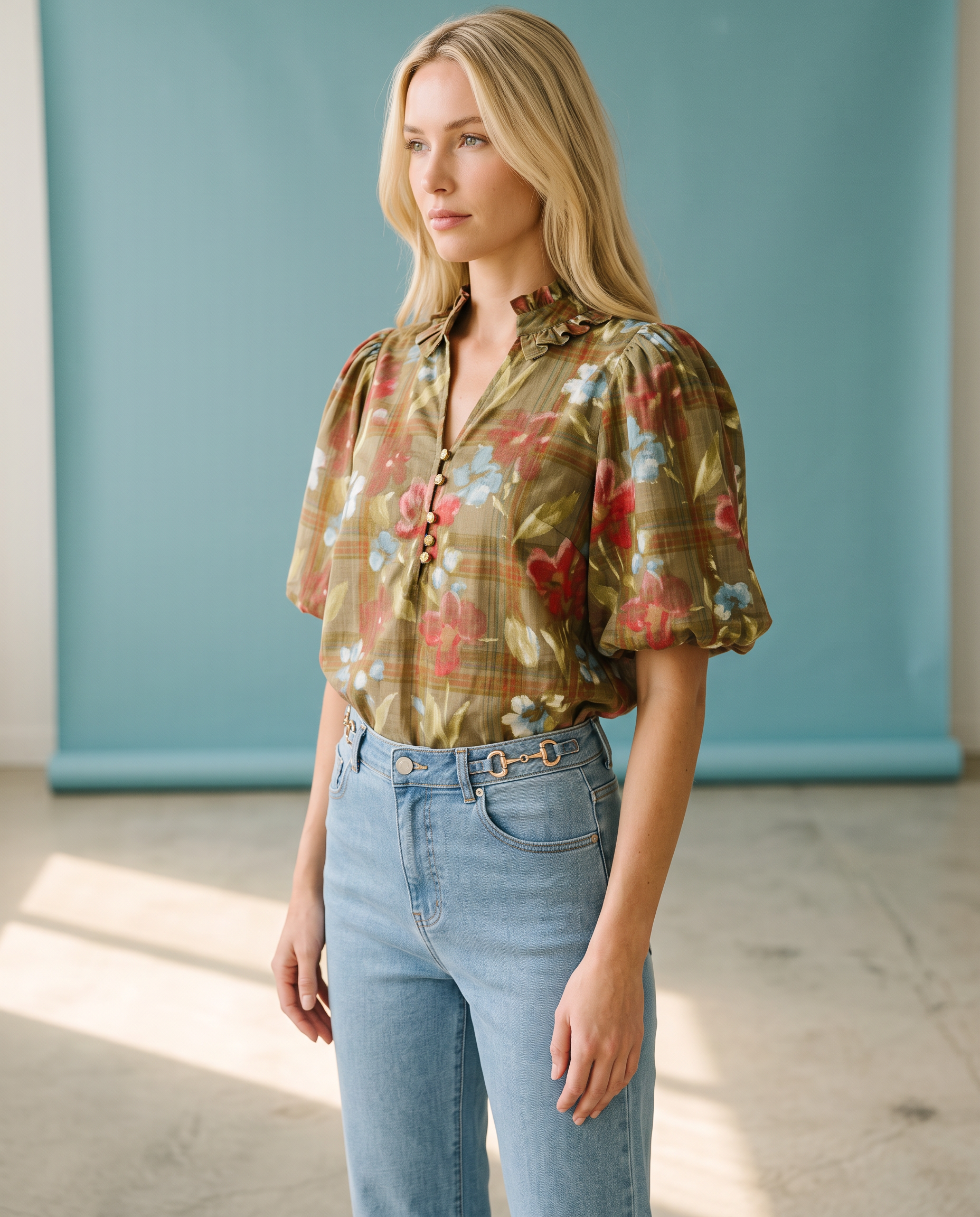 Faded Florals Top
