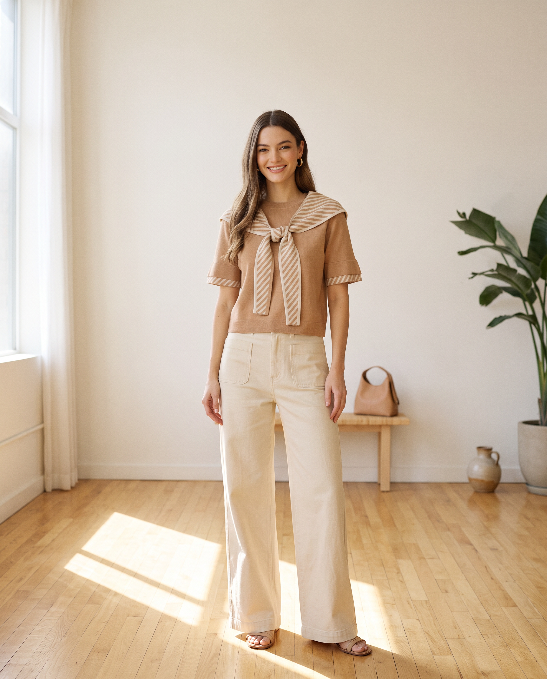 Classy Camel Top