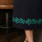 Hand Embroidered Floral Skirt