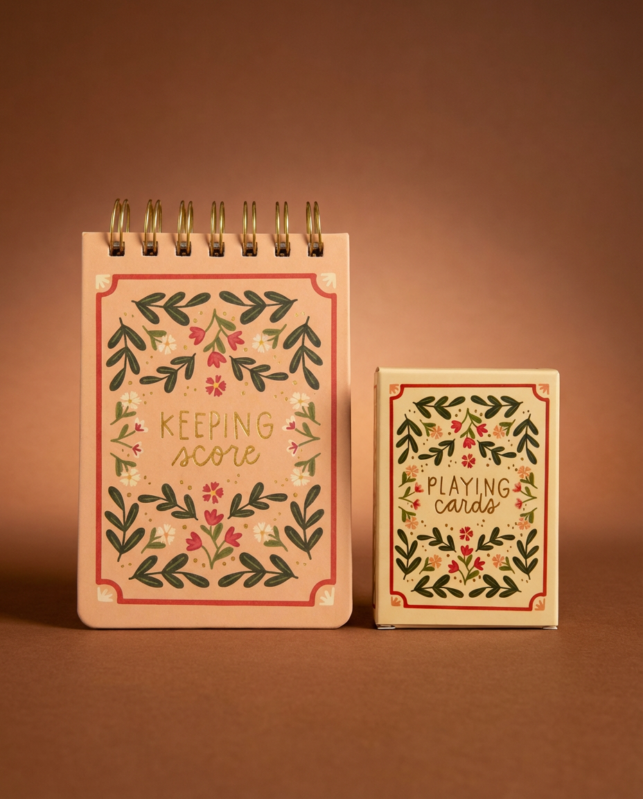 Game Night Cards & Scoring Notepad